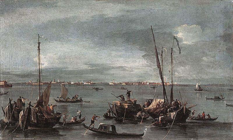 Francesco Guardi The Lagoon Looking Towards Murano from the Fondamenta Nuova